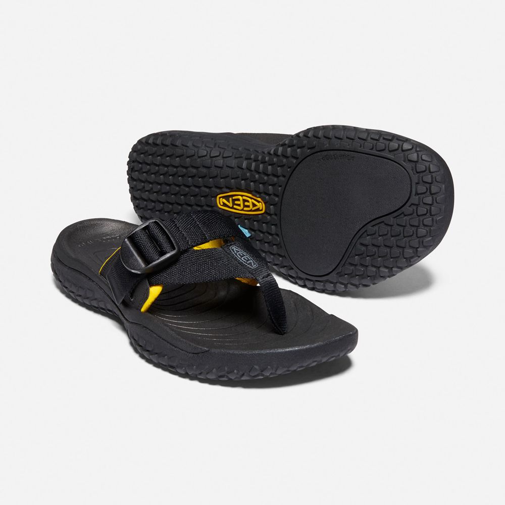 Chanclas Keen Mexico Negros - Hombre Solr Toe Post Sandal - PL9507413